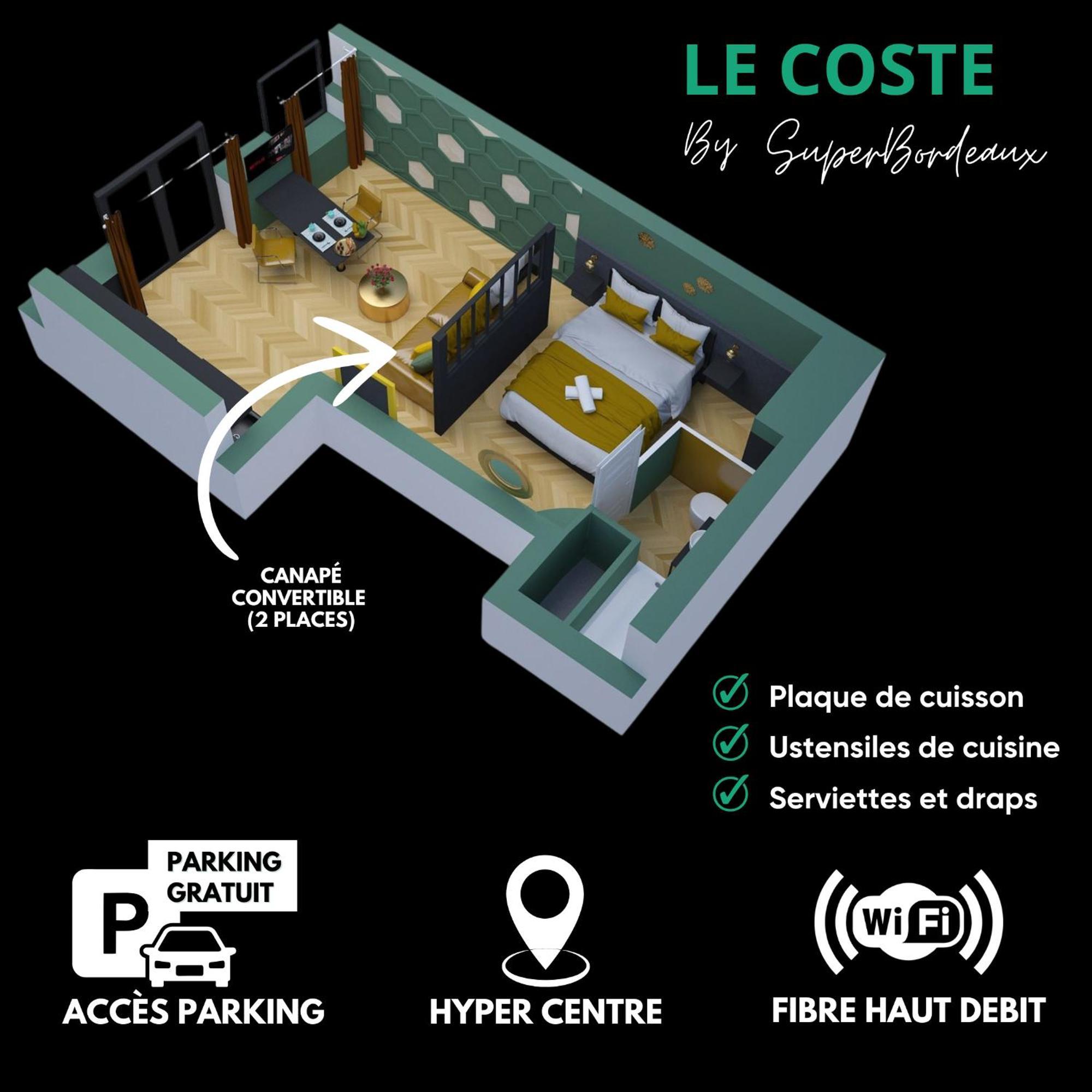 Free Parking - Self Checkin - Wifi - Netflix - City Center - Le Coste By Superbordeaux Dış mekan fotoğraf